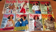 Burda Moden 1981 zestaw 8 numerów + wykroje Vintage Moda szycie krawiectwo