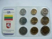 Blister zestaw monet Litwa