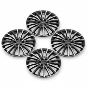 4x Kołpaki Jestic 15" czarne - zestaw sportowych osłon kół