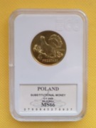 4 Przetaki, Głuszec, Biłgoraj, 2008, Grading GCN MS 66 !!! 