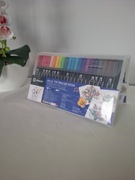 Zestaw pisaków Artecho Dual Tip Brush Pens 24 kolory flamastry markery