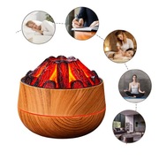 NAWILŻACZ POWIETRZA 3w1 DYFUZOR LAMPKA NOCNA OGNISKO WOOD RELAKS PREZENT