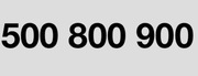 500 800 900 złoty numer 500800900