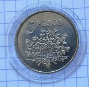 #3934 Gwinea -Bissau 5 pesos 1977 UNC 