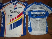 BANESTO/DISCOVERY 2 koszulki kolarske vintage M/L
