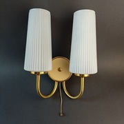 Podwójny kinkiet w stylu Hollywood Regency - lata 60.