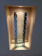 Wazon glamour designerski lustrzany Lux wysokość 45cm