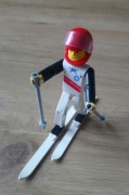 LEGO Technic Figurka Narciarz Kask Ludzik Narty Kijki