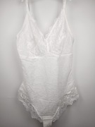 Koronkowe body damskie FeelinGirl L białe regulowane ramiączka