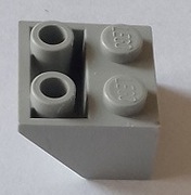 LEGO 3660 Jasnoszary stok, odwrócony 45 2 x 2 6575 2szt