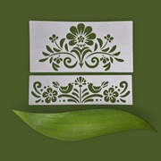 Szablony dekoracyjne,kwiatowe, malarski, DIY, scrapbookingu, tynk, A5