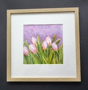 obraz akwarela "Tulipany"