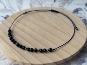 Bransoletka z kamieniami naturalnymi - Nocą Kairu na sznurku