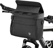 Torba rowerowa na kierownice wodoodporna, z uchwytem na telefon