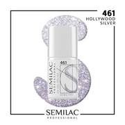 Lakier hybrydowy Semilac Professional 461 Hollywood Silver (Srebrny) 11 ml