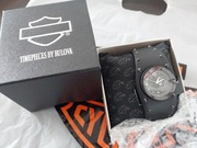 Harley Davidson Bulova Czarny Damski Zegarek 