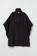 Czarne ponczo peleryna rozm S/M oversize luźny fason