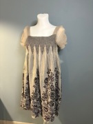 Beżowo-brązowa sukienka Max Mara 38