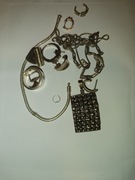 Srebrne łańcuszki,pierscionki i inne 54g