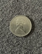 MONETA, CANADA, ELIZABETH II, 25 CENTS, 1969