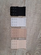 Przedłużacz do biustonosza z gumką - 4 szt. - 3 rzędy