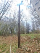 2x Słupy energetyczne drewniane