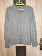 25 Szary sweter rozpinany kardigan rozmiar XL