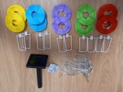 Girlanda solarna LED - kolorowe kule ok.7cm