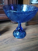 Duża Patera owocarka Ząbkowice Jabłuszka kobaltowa