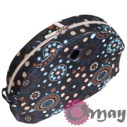 Granatowy organizer do Obag MOON LIGHT chocomay beż hummus brąz wkład OMAY