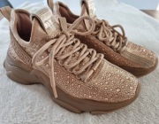 Sneakersy Steve Madden Maxima-R Rose Gold cyrkonie rozmiar 38