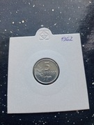 5 groszy 1962 w holderze 