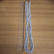 Korale biało - "gołębie" 60 cm 