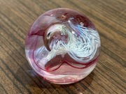 Śliczna szklana kula ozdoba przycisk do papieru 