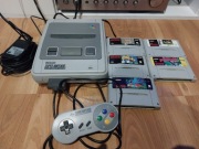 Nintendo Snes komplet plus 5 gier 