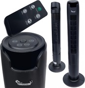 WENTYLATOR KOLUMNOWY STOJĄCY PODŁOGOWY WIATRAK CZARNY BLACK 100W + PILOT