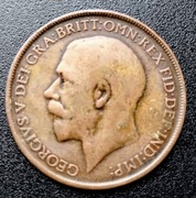 LICYTACJA MONETA One Penny 1929 Anglia 