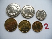 KOMPLET MONET OBIEGOWYCH 6 SZT. Z ROKU 2013