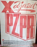 Plakat PZPR orginalny w super stanie 