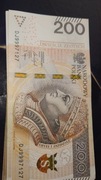 Banknot  200  fajny numer 