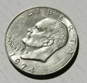 1 dolar 1974 Eisehover  (2) one dollar Stan !!