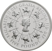 Srebrna moneta 5 Pounds srebro 925