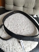 Skórzany grubszy pasek mango talia black