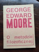 George Edward Moore, O metodzie filozoficznej