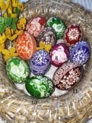 pisanki kraszanki skrobane kolorowe kurze gęsie jajka