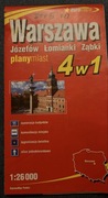 Warszawa, Łomianki, Józefów, Ząbki. Plany miast