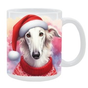 KUBEK Z PSEM Chart rosyjski borzoj - PREZENT, PERSONALIZOWANY, 24HWYS