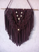 Wisząca makrama dekoracja ozdoba boho na ścianę prezent upominek dla babci