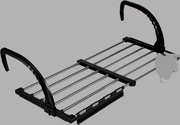 Suszarka do ubrań przenośna - do balustrad balkonowych i parapetów 42-72 cm