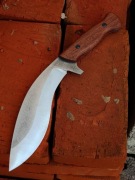 Kukri Merbau Nóż Ręcznie Robiony Custom Knifemaking 
